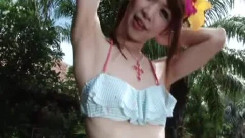 Outdoor tgirl jack off And wazoo Play