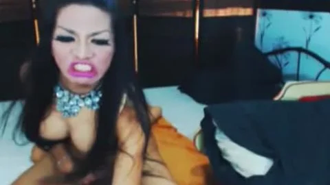 playgirl oriental shemale undress And Masturbates