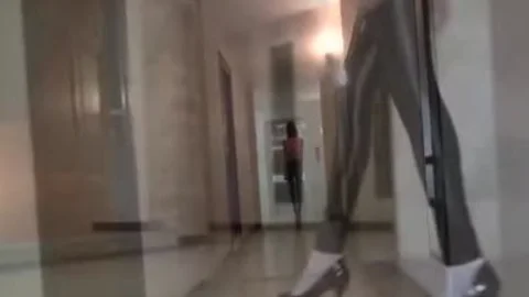 Hard slamming in company with amateur