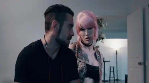 lucky man receives To slammed Her attractive Pale TS Stepsister Lenas butt