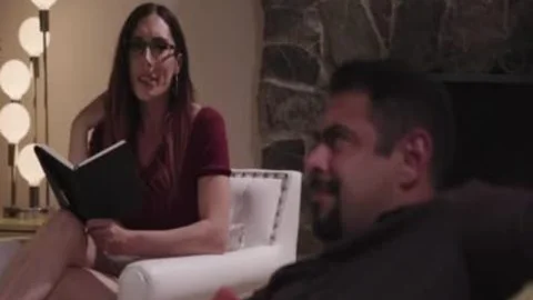 naughty TS Melanie Brooks Let man Enjoys sucking Her Hard Shecock