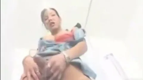 sexy asian Ladyboy In The bathroom