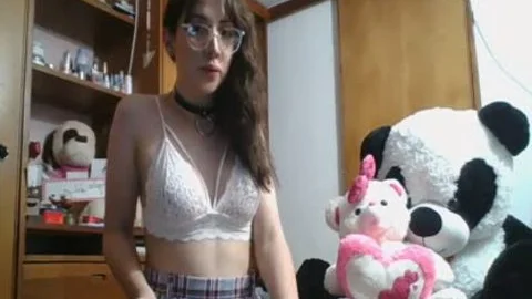 nice-looking youthful Colombian tgirl ( Camgirl ) jerking off, Playing mangos, Moaning And Cumming For Daddy - Angeles Del Mar